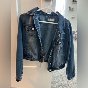 Guess Blue Denim Jacket with Button Accents